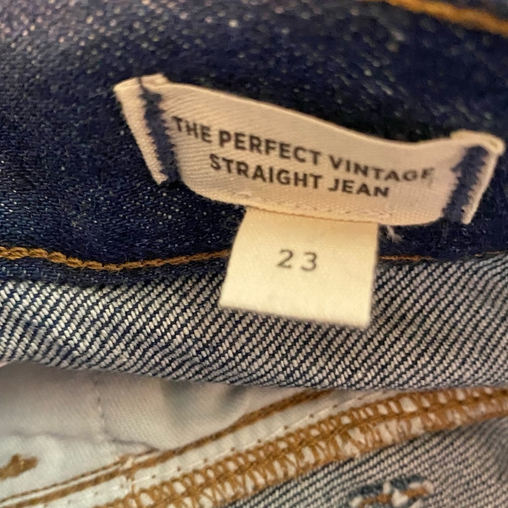 Madewell The Perfect Vintage Straight Jean Seamed Version Greenhaven Size 23 NWT - Picture 13 of 16